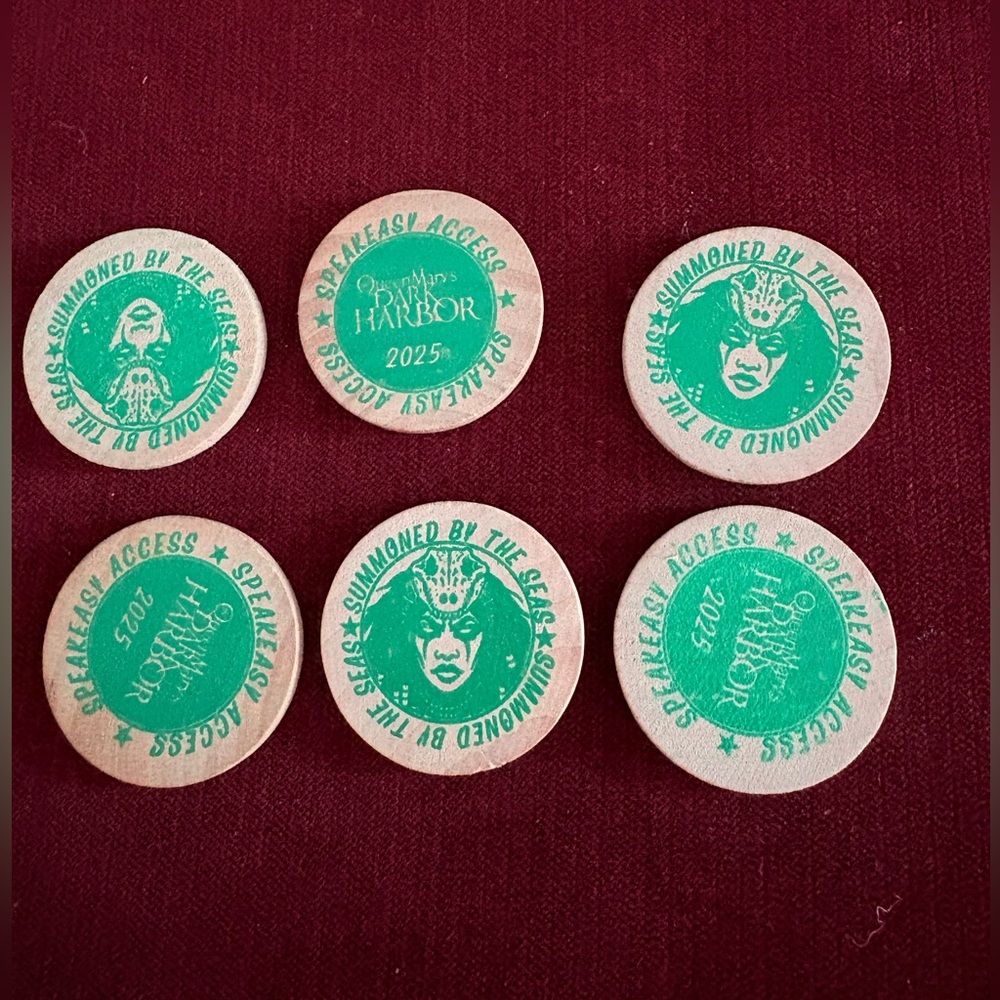 collectible 6 Tokens to The Queen Mary’s Dark Harbor 2025